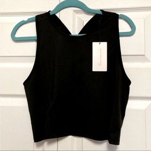 Levavi brisa crop open back Tank Top